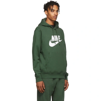 Shop Nike Green Graphic Club Hoodie In 370galtjdwh