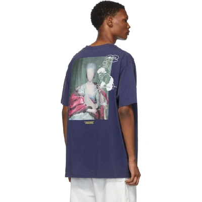 Shop Off-white Blue Mariana De Silva Over T-shirt In Blu Multi