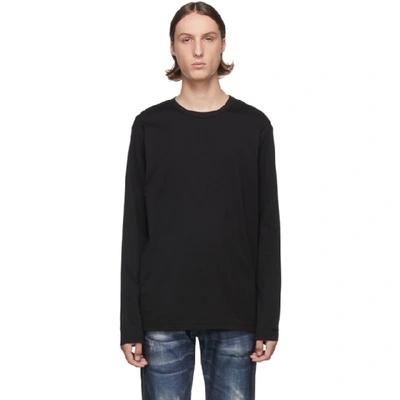 Shop Junya Watanabe Black High Density T-shirt In 1 Black