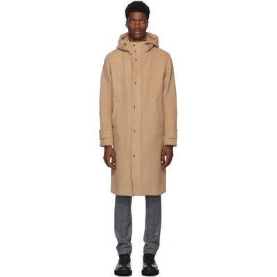 Shop Herno Tan Long Duffel Coat In 2105 Camel