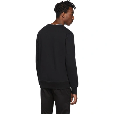 Shop Alexander Mcqueen Black Fern Sweatshirt In 0901 Blkmix