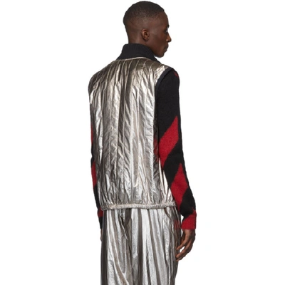 Shop 3.1 Phillip Lim / フィリップ リム 3.1 Phillip Lim Reversible Silver Foil Padded Vest In Gunmetal