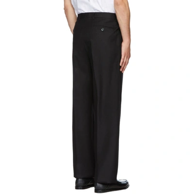 Shop Valentino Black Undercover Edition Ninety Pleated Trousers In 0no Black