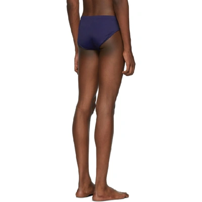 Shop Missoni Navy Drawstring Swim Briefs In S705p Navy