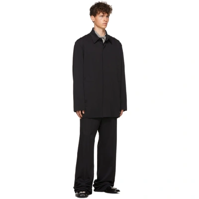 Shop Balenciaga Black Tailored Shirt In 1000 Black