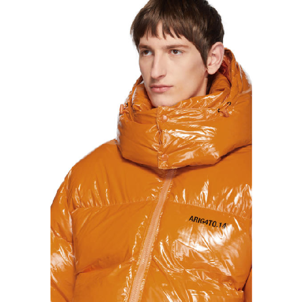 Axel Arigato Orange Down Nunatak Puffer Jacket | ModeSens