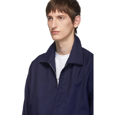 Shop Random Identities Navy Zip-up Jacket