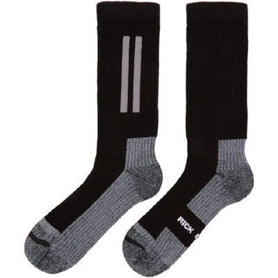 Shop Rick Owens Black Hiking Socks In 09 Black