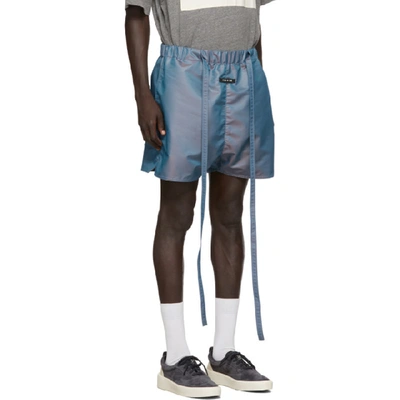 Shop Fear Of God Blue Military Physical Training Shorts In 465bluirrds