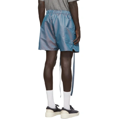 Shop Fear Of God Blue Military Physical Training Shorts In 465bluirrds
