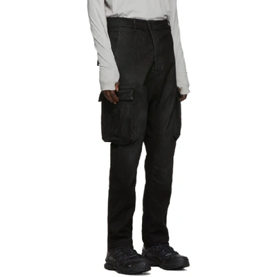 11 BY BORIS BIDJAN SABERI 黑色 USED 毛毡工装裤