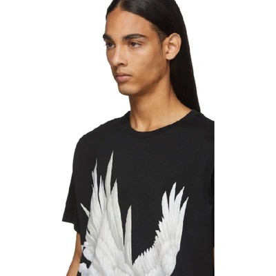 Shop Givenchy Black Pegasus T-shirt In 001-black