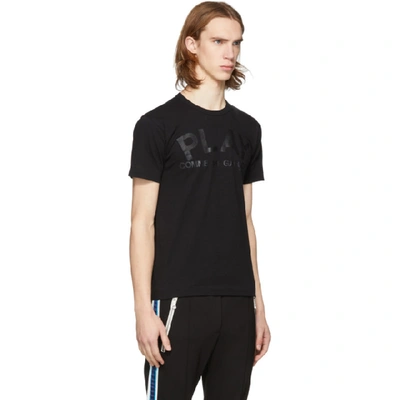 Shop Comme Des Garçons Play Black Logo T-shirt In 1 Black