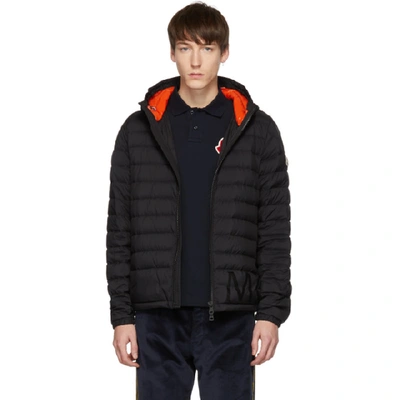 Shop Moncler Black Down Dreux Jacket In 999.black