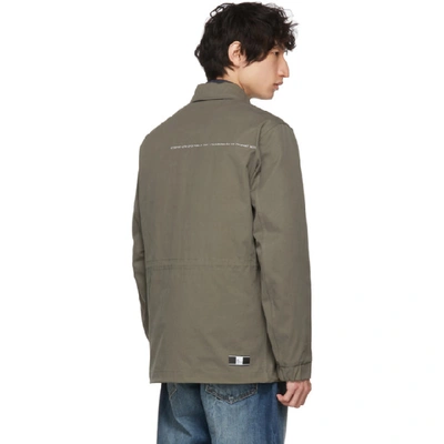 Shop Moncler Genius 7 Moncler Fragment Hiroshi Fujiwara Khaki Down Jacket In 828