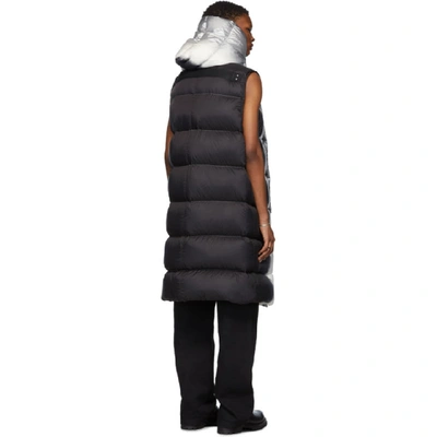 Shop Rick Owens Black Down Degrade Sleeveless Coat In 0918 Black