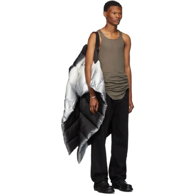 Shop Rick Owens Black Down Degrade Sleeveless Coat In 0918 Black