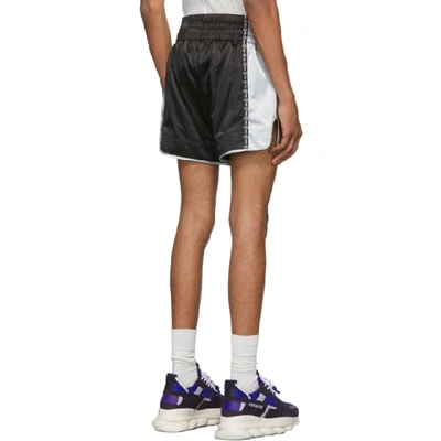 Shop Versace Black Athletic Shorts In A008 Nero