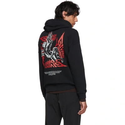Shop Givenchy Black Mad Trip Tour Hoodie In 001 Black
