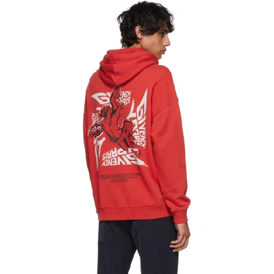 Shop Givenchy Red Mad Trip Tour Hoodie