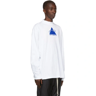 Shop Off-white White Triangle Plant Mock T-shirt In Wht Blu