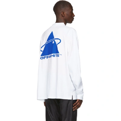 Shop Off-white White Triangle Plant Mock T-shirt In Wht Blu