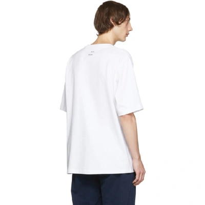 Shop Acne Studios White Flower Erian T-shirt