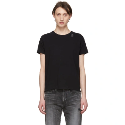 Shop Saint Laurent Black Robot T-shirt