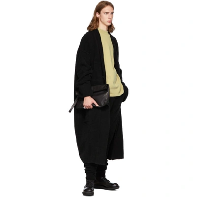 Shop Isabel Benenato Black Merino Wool And Yak 3-pocket Lounge Pants In Black 01