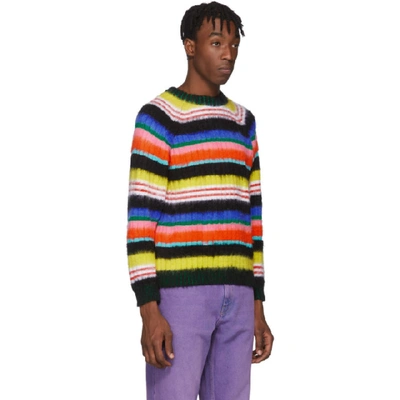 Shop Agr Ssense Exclusive Multicolor Brushed Mohair Striped Sweater