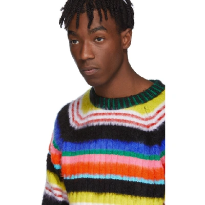 Shop Agr Ssense Exclusive Multicolor Brushed Mohair Striped Sweater