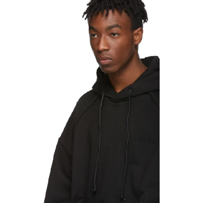 Shop Juunj Juun.j Black Plain Hoodie In 5 Black