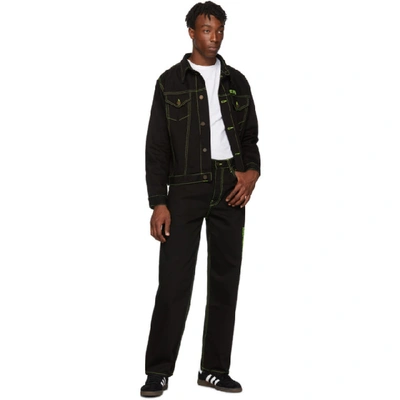 Shop Calvin Klein Jeans Est.1978 Calvin Klein Jeans Est. 1978 Black Hole Baggy Jeans In 009 Black