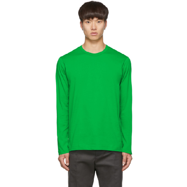 comme des garcons long sleeve green