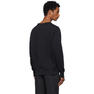 Shop Acne Studios Black Fairview Face Sweatshirt