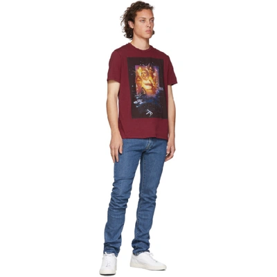Shop Etro Red Star Wars Edition Poster T-shirt In 0600 Red