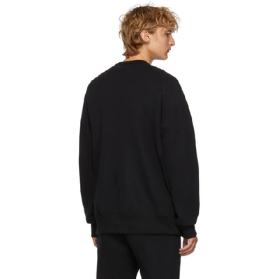Shop Sacai Black Sponge Sweatshirt In 001 Black