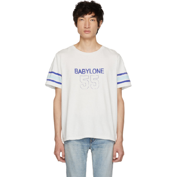 saint laurent destroyed t shirt