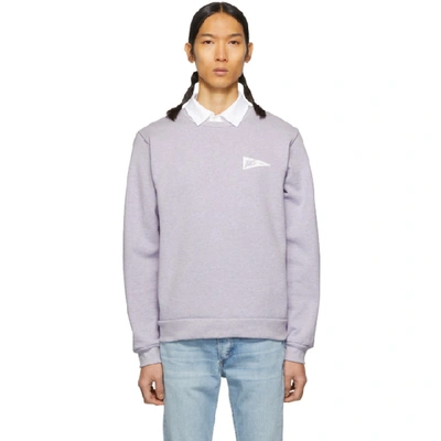 Shop Apc A.p.c. Purple Rocky Sweatshirt In Haa Violet