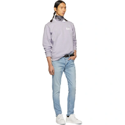 Shop Apc A.p.c. Purple Rocky Sweatshirt In Haa Violet