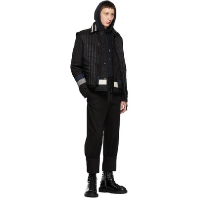 Shop Moncler Genius 5 Moncler Craig Green Black Cotton Trousers In 999black