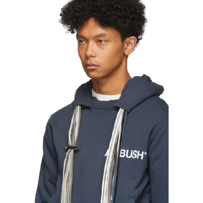 Shop Ambush Blue Multi Cord Logo Hoodie