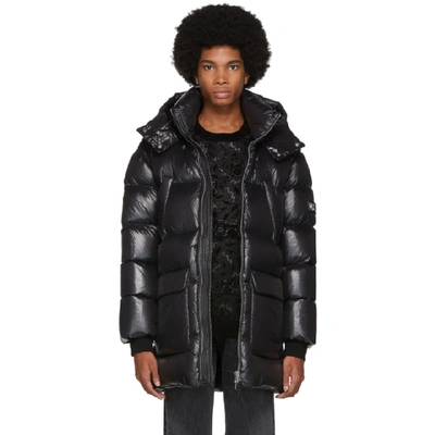 Shop Mackage Black Down Lustrous Kendrick Jacket