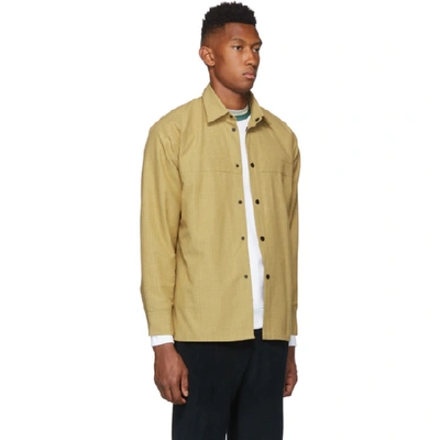 Shop Gr10k Yellow Fire Retardant Shirt In Gold