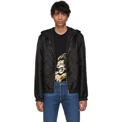 Shop Givenchy Reversible Black 4g Windbreaker Jacket