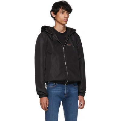 Shop Givenchy Reversible Black 4g Windbreaker Jacket