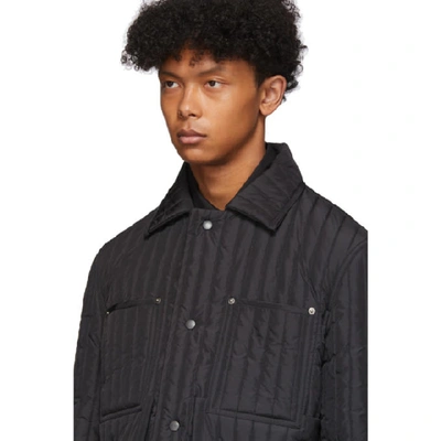 Shop Craig Green Black Quilted Worker Jacket