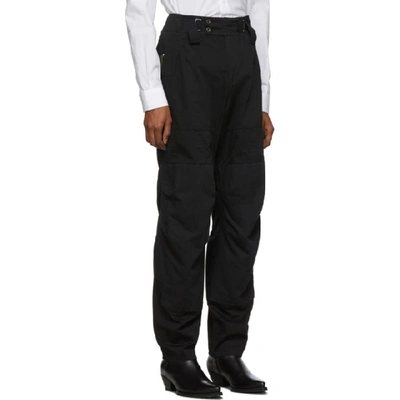 Shop Givenchy Black Aviator Trousers In 001 Black