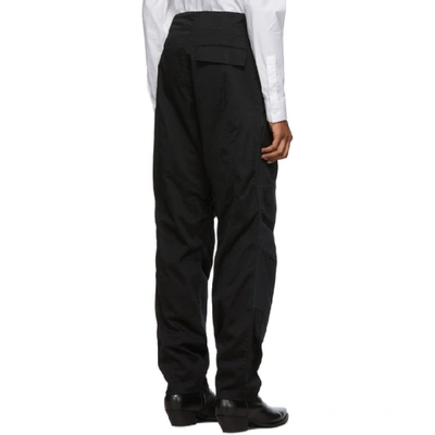 Shop Givenchy Black Aviator Trousers In 001 Black