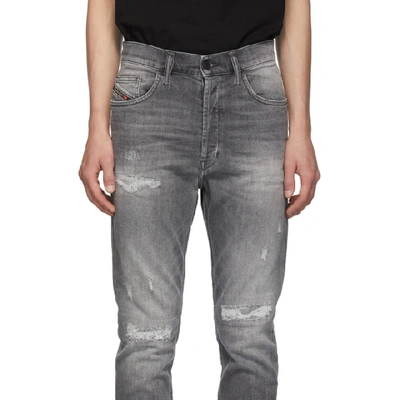 Shop Diesel Grey D-eetar Jeans In 02 Grey